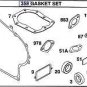 OEM Briggs & Stratton, Craftsman Engine Gasket Kit Set # 391834, 492653 New