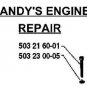 4 HUSQVARNA CYLINDER HEAD SCREWS WASHERS MODELS LISTED