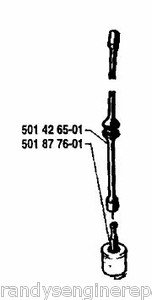 fuel gas line hose + filter HUSQVARNA 65 77 501426501