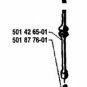fuel gas line hose + filter HUSQVARNA 65 77 501426501