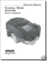 TP-2548a NEW REPAIR Manual Courage Series KOHLER Engine