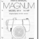 TP-2231-C NEW PARTS Manual For M14 KOHLER Engine