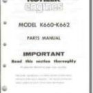 ENS-394-B NEW PARTS Manual For K660- K662 KOHLER Engine