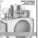 TP-2420 NEW  PARTS Manual For K582 KOHLER Engine