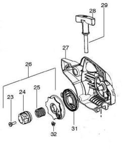 Recoil Starter assy POULAN PRO PP 4218 3516 3816