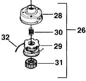 LEFT HAND THREAD HEAD HOMELITE ST385 ST485 HBC30 GSTBC