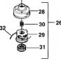 LEFT HAND THREAD HEAD HOMELITE ST385 ST485 HBC30 GSTBC