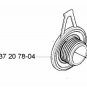 Oil pump pinion gear Husqvarna 537207804 537 20 78-04