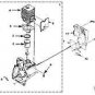 PART 25cc non clutch shortblock HOMELITE trimmer pump
