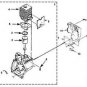 PART 25cc non clutch shortblock HOMELITE trimmer pump
