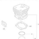 PISTON CYLINDER ASSEMBLY HUSQVARNA 346XPNE CHAINSAW