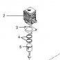 30cc Homelite piston cylinder kit assy blower parts