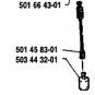 part fuel line filter HUSQVARNA 44 444 501458301