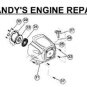 Recoil Starter assy 753-04402 Troy Bilt, Craftsman, MTD
