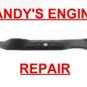 2 OEM LOWES 42" STAR HOLE BLADES PART #742-0616A