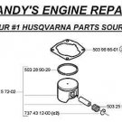 PISTON ASSEMBLY HUSQVARNA 359 359EPA 359 EPA