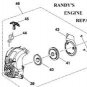 part 308194004 starter recoil assembly ryobi trimmer