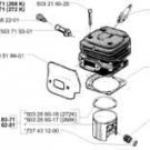 PISTON CYLINDER kit HUSQVARNA 272 K S chainsaw