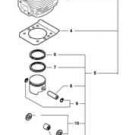 OEM Piston & Cylinder kit assy fits Echo PB blowers