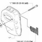 HUSQVARNA MUFFLER PART  223 323 TRIMMER