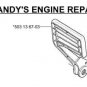 HANDGUARD CHAIN BRAKE HANDLE HUSQVARNA 3120 503136703