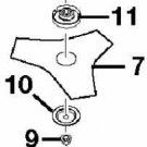 TRI ARC BLADE ASSEMBLY HOMELITE RYOBI 06297 D98717A