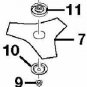 TRI ARC BLADE ASSEMBLY HOMELITE RYOBI 06297 D98717A