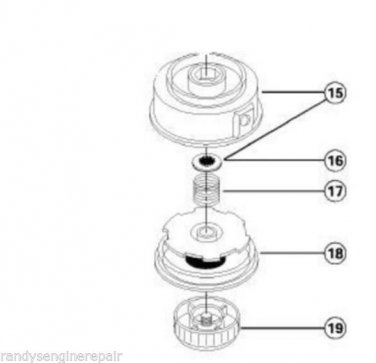 TRIMMER HEAD ASSY Ryobi, MTD, Bolens, Yard Machine