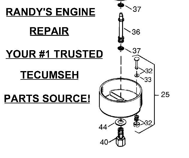 TECUMSEH HIGH SPEED CARB CARBURETOR BOWL NUT 640085