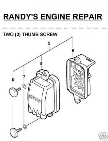 air CLEANER LID assembly Echo PB 403 413 603 611 620