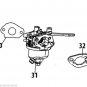 OEM MTD 951-12785, 951-12124, 951-10797, 751-10797 OEM CARBURETOR ASSEMBLY