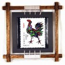 Chinese Zodiac Stamp Design Wall Plaque - Rooster Item Id: PIC069H