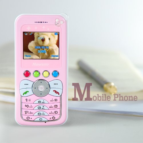Kids Pink Cellphone - Simple And Safe Mobile Phone - UNLOCKED