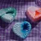 Starburst heart Goats Milk soap....handmade..custom scented and colored..over 170 scents.