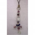 Purple cell phone charm