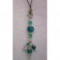 Green cell phone charm
