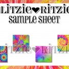 Tye Dye 4 x 6 1" Square Images