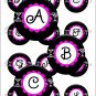 4 x 6" 300 DPI Image Sheet - Cigar Band Alpha (Pink)