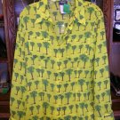 Versace Blouse-Palm Trees-Small