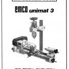 Emco-Unimat 3 Metal Lathe Parts & Service Manual