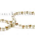 White&Lavendar AA 6.5-7.5 mm Necklace