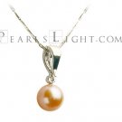Simple elegant - Pink AAAA 9-10 mm Pendant
