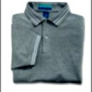 Men's Pine Island 100% Cotton Pique Golf Polo Shirt, Gray sz XXL Men's Pine Island 100% Cotton Pique Golf Polo Shirt, Gray sz XXL