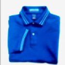 Men's Pine Island 100% Cotton Pique Golf Polo Shirt, Rich Royal Blue sz L Men's Pine Island 100% Cotton Pique Golf Polo Shirt, Rich Royal Blue sz L