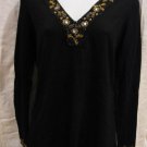 Brand New Women's black pullover from I.N.C., silk blend, size PM