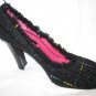 $190 New Apepazza Womens Black Pump Heel Shoes size 37 - Free shipping