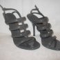 $650 New in Box Authentic GUCCI Women PATENT ASFALTO HEELS SANDALS shoes size 38 B - FREE SHIPPING