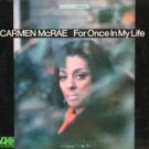 "For Once In My Life [Vinyl] Carmen McRae