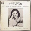 "Georg Philipp Telemann Six Konzerte For Flute And Concertante Harpsichord