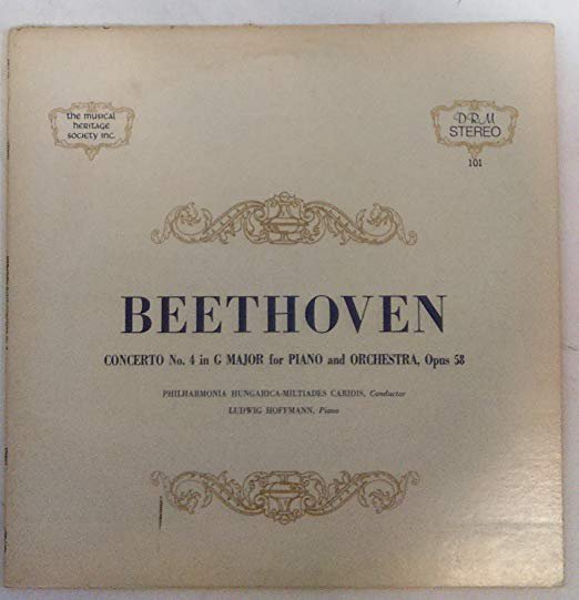 "Beethoven Concerto No 4 in G Major for Piano and Orchestra Opus 58 [Vinyl]